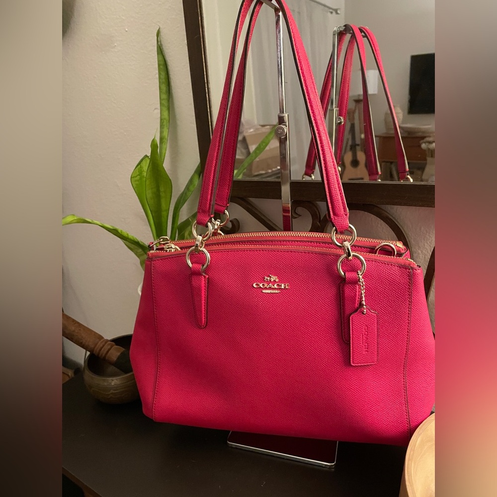 Coach Red leather Shoulder Bag